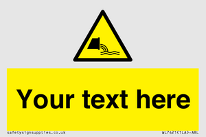 Custom Warning sewage effluent outfall